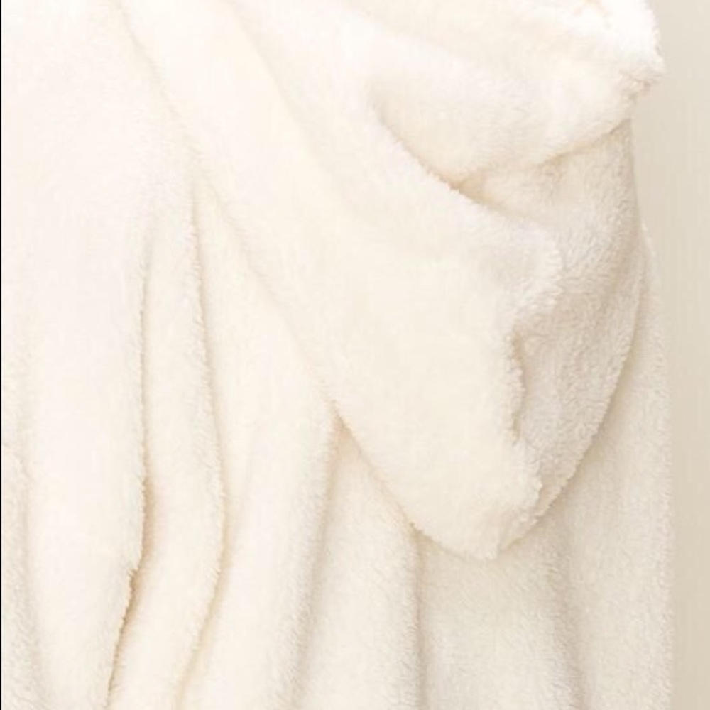 Fuzzy Sherpa Fleece Hoodie Zip - Picture 7 of 8
